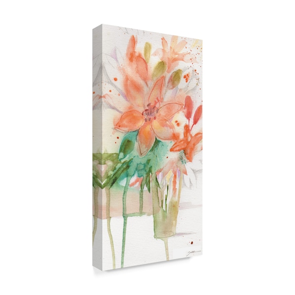 Sheila Golden 'Chateau Tiger Lilies' Canvas Art,12x24